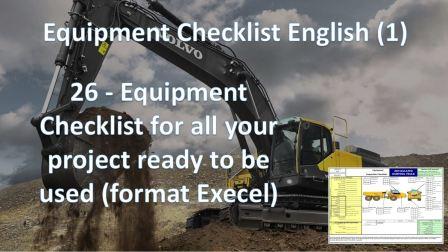 Equipment Check List (English)