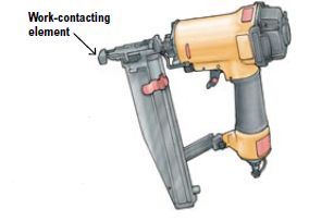 Safe use of pneumatic nailing and stapling equipment