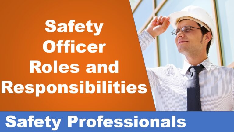 Safety Officer – roles and responsibilities